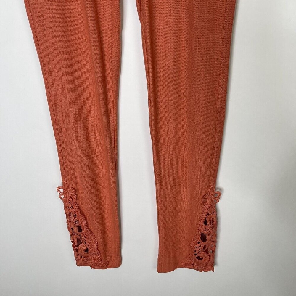 Simply Southern Orange Leggings Womens Size Small Medium Crochet - Picture 5 of 11
